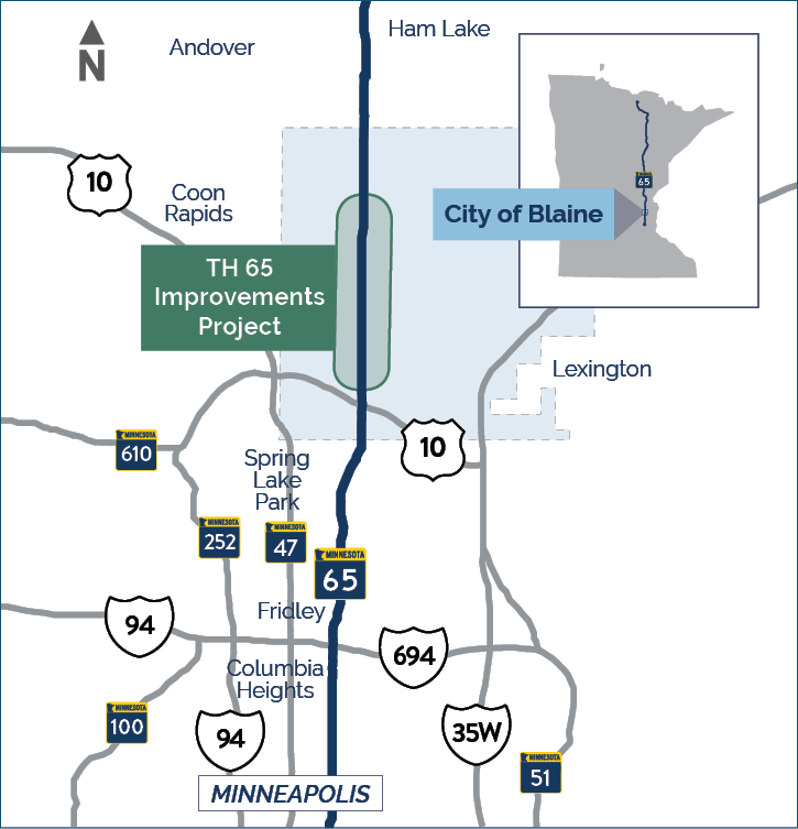Map graphic of the project area